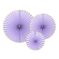 Lilac with Gold Rosettes Backdrop Set