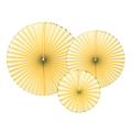 Yellow Gold Edged Rosettes Backdrop Set