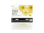 Yellow Gold Edged Rosettes Backdrop Set