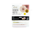 Pink Rosette Decoration - 3pcs