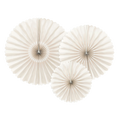 Beige Rosettes Backdrop Set