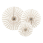 Beige Rosettes Backdrop Set