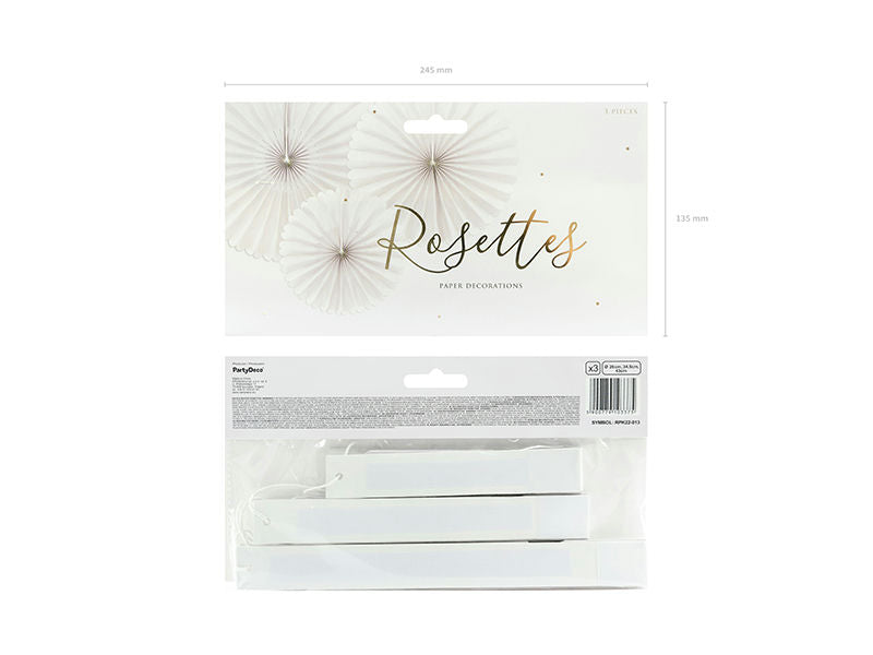 Beige Rosettes Backdrop Set