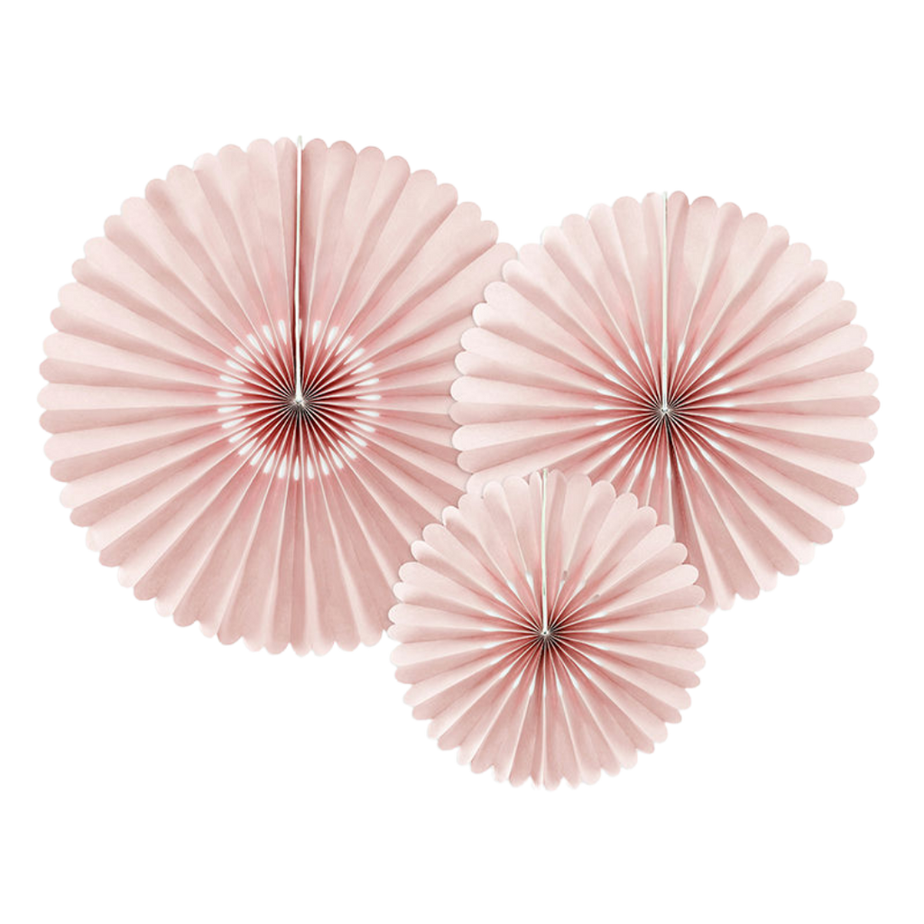 Blush Rosettes Backdrop Set