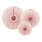 Blush Rosettes Backdrop Set