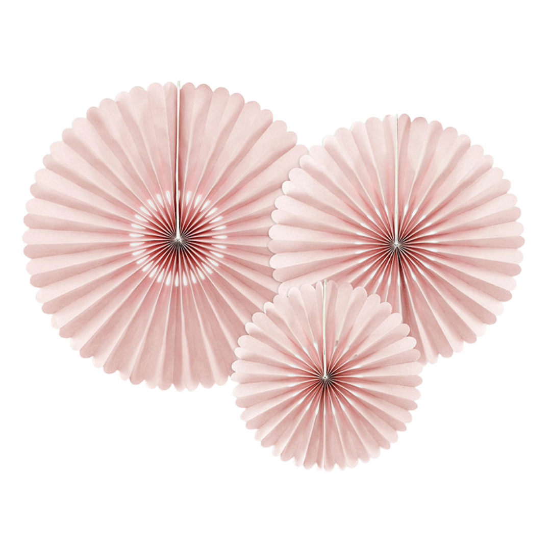 Blush Rosettes Backdrop Set