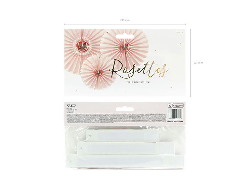 Blush Rosettes Backdrop Set