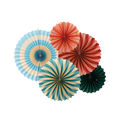 Multicolor Circus Theme Rosette Hanging Decorations
