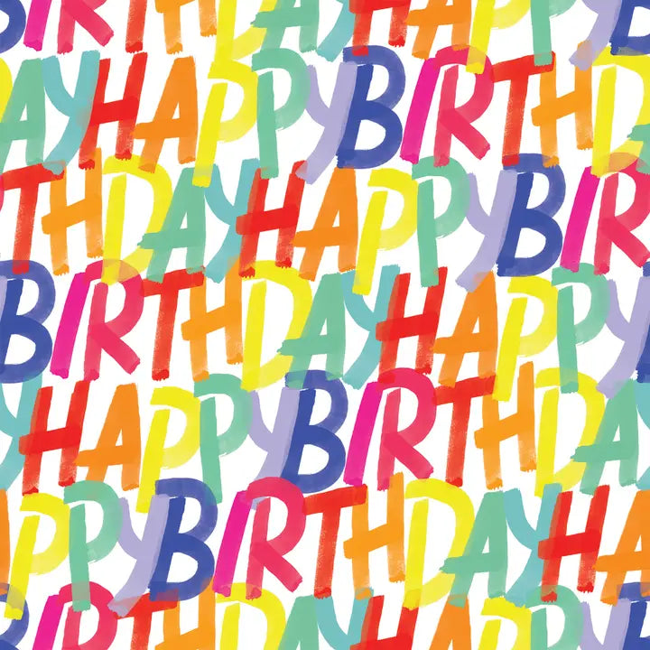 Rainbow Birthday Gift Wrap - Roll