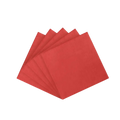 Red paper luncheon napkins set for celebrations from Parte Haus party supply store in Bethesda MD