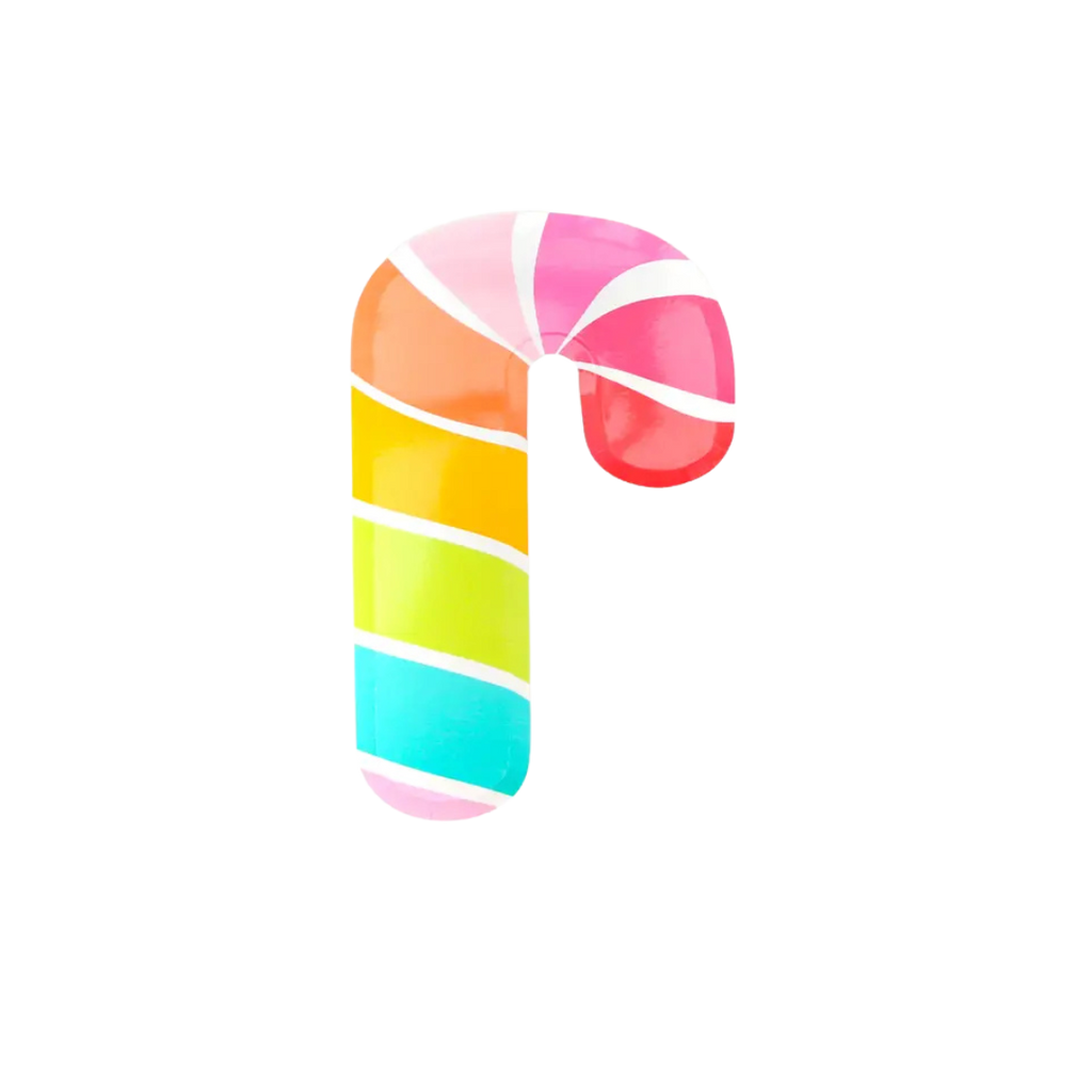 Rainbow candy cane balloon decoration for birthday from Parte Haus party supply store in Bethesda Maryland