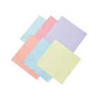 Pastel color napkins square shaped for birthday celebration from Parte Haus party supply store in Bethesda Maryland