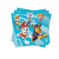 Blue Paw Patrol napkins with cartoon puppies for kids birthday from Parte Haus party supply store in Bethesda Maryland