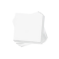 White paper napkins stacked for birthday event from Parte Haus party supply store in Bethesda Maryland