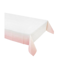 Pink ombre table cover rectangular plastic tablecloth birthday from Parte Haus party supply store in Bethesda MD