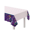Purple and pink Encanto table cover with Mirabel character for birthday from Parte Haus party supply store in Bethesda Maryland