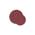 Burgundy and gold plates with lattice pattern elegant dinnerware for celebrations from Parte Haus party supply store in Bethesda Maryland