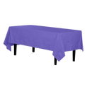 Purple table cover with rectangular shape for birthday from Parte Haus party supply store in Bethesda MD