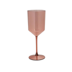 Rose gold wine glass with geometric design for modern events from Parte Haus party supply store in Bethesda, MD.