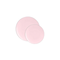 Light pink round plates set for birthday from Parte Haus party supply store in Bethesda Maryland