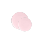 Light pink round plates set for birthday from Parte Haus party supply store in Bethesda Maryland