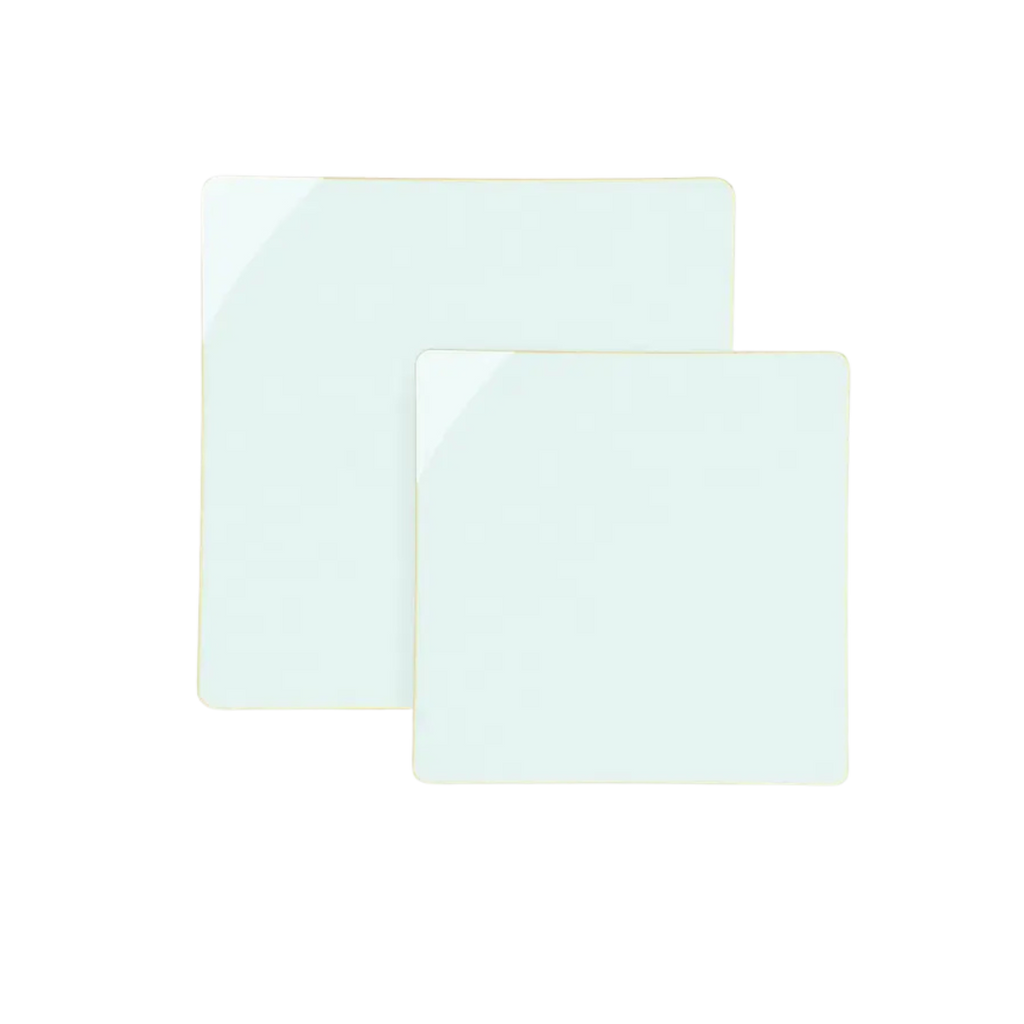 White square plates modern party decor from Parte Haus party supply store in Bethesda Maryland