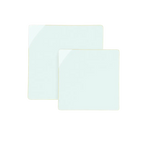 White square plates modern party decor from Parte Haus party supply store in Bethesda Maryland