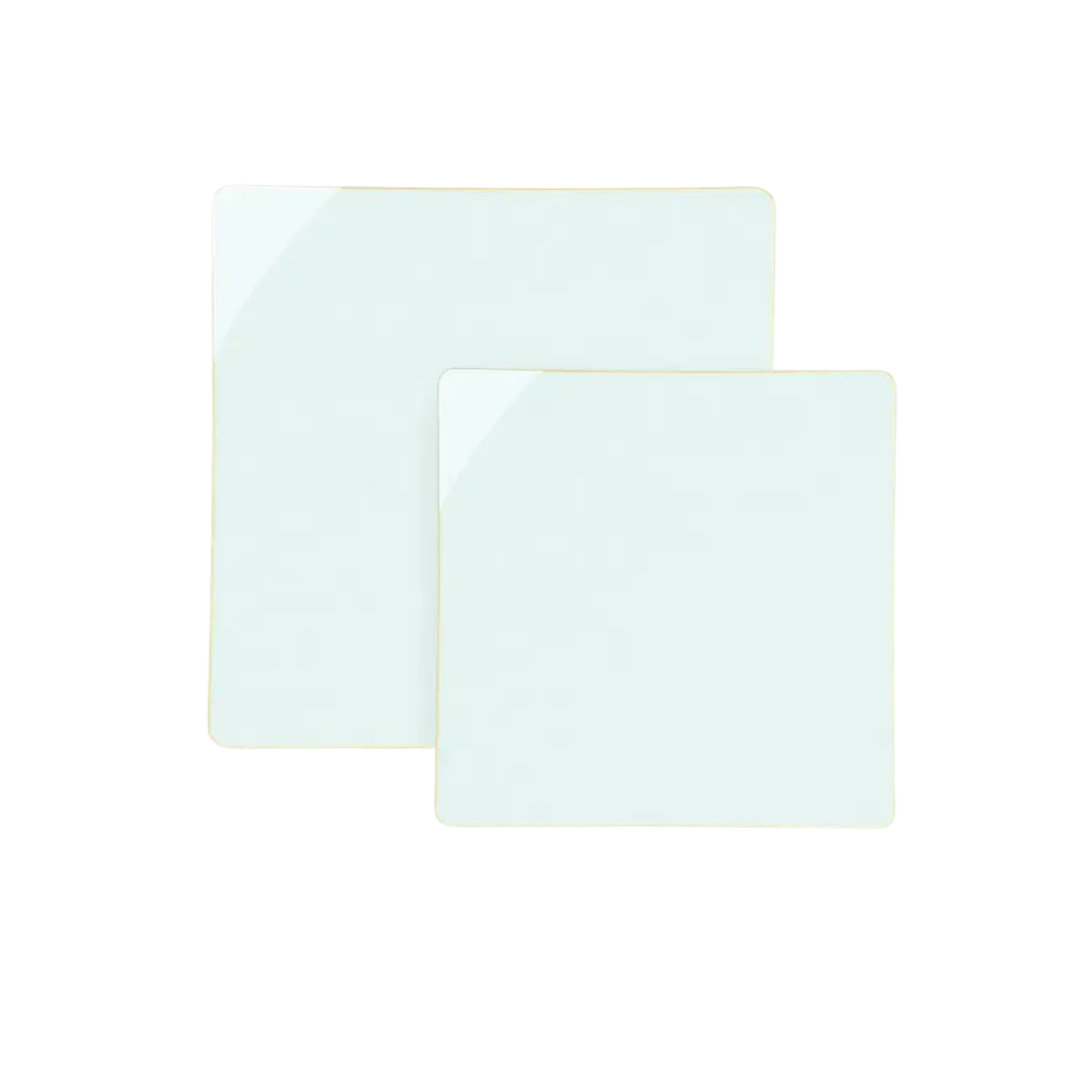 White square plates modern party decor from Parte Haus party supply store in Bethesda Maryland