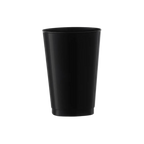 Black plastic cup with a sleek design event tableware from Parte Haus party supply store in Bethesda Maryland