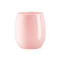 Pink plastic tumbler with a smooth glossy finish for birthdays from Parte Haus party supply store in Bethesda MD