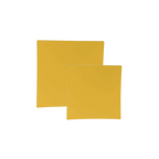 Yellow square plates modern tabletop from Parte Haus party supply store in Bethesda Maryland