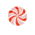 Red and white swirl dessert plate with gold accents holiday theme from Parte Haus party supply store in Bethesda Maryland