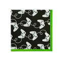 Black and green video game controller napkin for gamer birthday from Parte Haus party supply store in Bethesda MD