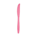 Pink plastic knife disposable cutlery for birthday from Parte Haus party supply store in Bethesda Maryland
