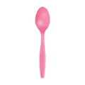 Pink plastic spoon with smooth finish birthday from Parte Haus party supply store in Bethesda MD