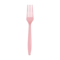 Pink plastic fork simple design birthday theme from Parte Haus party supply store in Bethesda Maryland