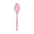 Pink plastic spoon with smooth handle for birthday from Parte Haus party supply store in Bethesda Maryland