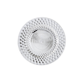 Clear geometric plastic plate elegant pattern celebration from Parte Haus party supply store in Bethesda Maryland