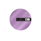 Purple round charger plate with mirror finish for elegant celebration from Parte Haus party supply store in Bethesda MD