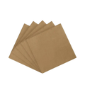 Brown napkin set with simple folded design for birthdays from Parte Haus party supply store in Bethesda MD.
