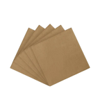 Brown napkin set with simple folded design for birthdays from Parte Haus party supply store in Bethesda MD.