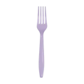 Lavender plastic fork with simple design birthday or baby shower from Parte Haus party supply store in Bethesda MD.