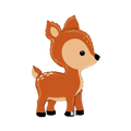 brown deer balloon animal woodland theme from Parte Haus party supply store in Bethesda Maryland