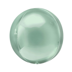 mint green round balloon shiny surface for birthday or celebration from Parte Haus party supply store in Bethesda MD