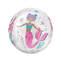 Pink and purple mermaid balloon with under the sea design birthday theme from Parte Haus party supply store in Bethesda, MD.