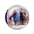 Multicolor Frozen balloon with Anna Elsa Olaf Kristoff and Sven winter birthday from Parte Haus party supply store in Bethesda Maryland