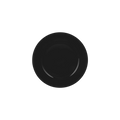 Black plastic plate elegant tableware for birthday or dinner from Parte Haus party supply store in Bethesda MD.