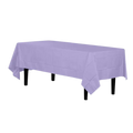 Lavender rectangular tablecloth classic solid color event decor from Parte Haus party supply store in Bethesda Maryland