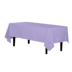 Lavender rectangular tablecloth classic solid color event decor from Parte Haus party supply store in Bethesda Maryland