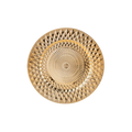 Gold decorative plate with geometric pattern for celebration from Parte Haus party supply store in Bethesda Maryland